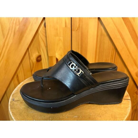 Cole Haan Grand OS Black Platform w/Silver Embellishment Sz 7B - Picture 1 of 11